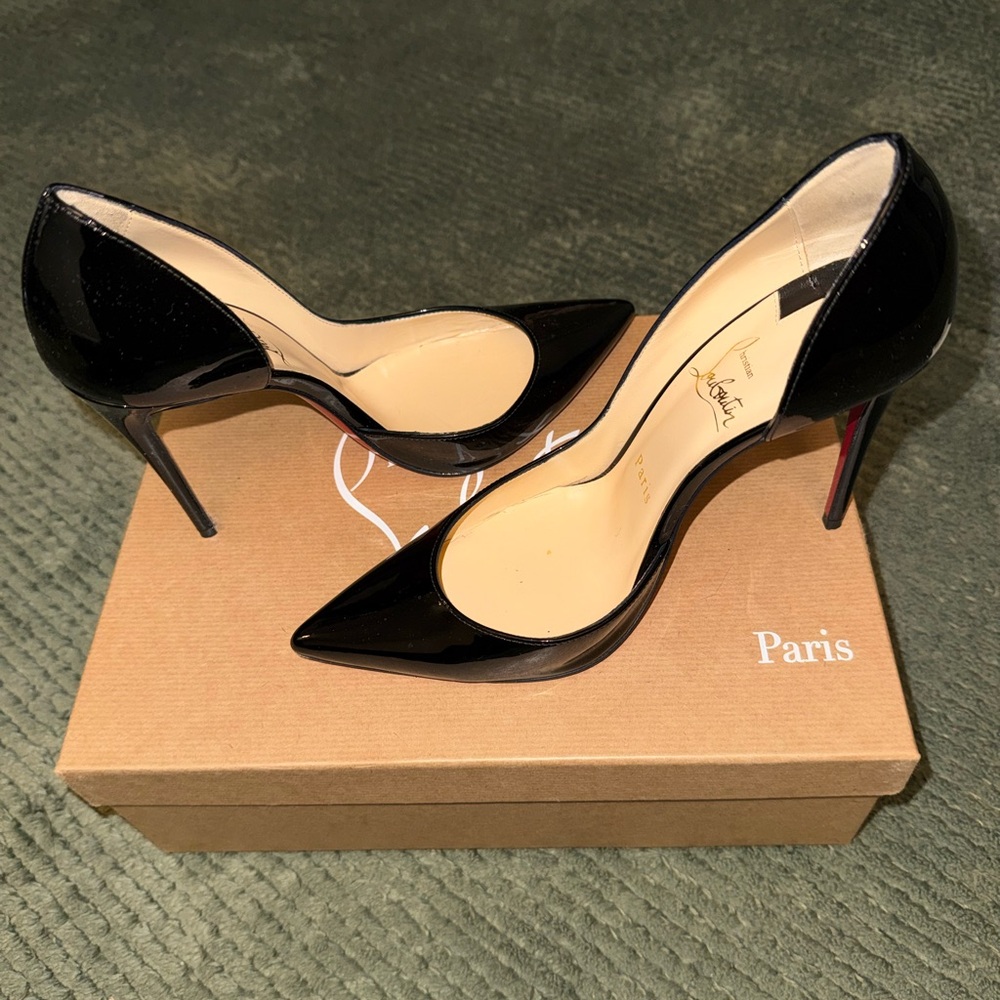 Christian Louboutin Black Patent Heels
